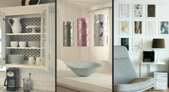 diy ιδέες διακόσμησης απορρίμματα ταπετσαρίας