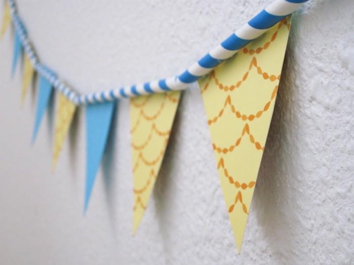 DIY διακόσμηση ιδέες διακόσμησης πάρτι χάρτινες γιρλάντες