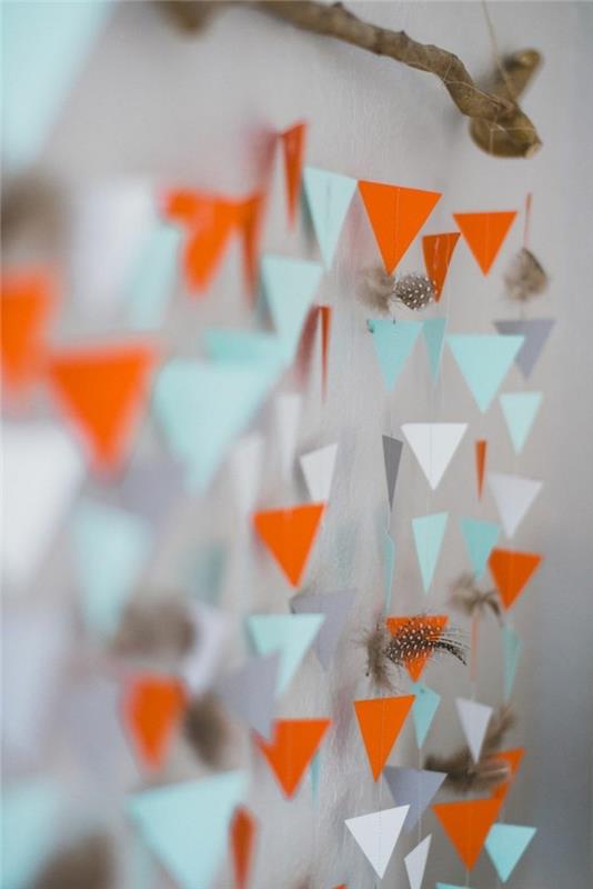 DIY διακόσμηση διακόσμηση διακόσμησης γιρλάντα από χαρτί
