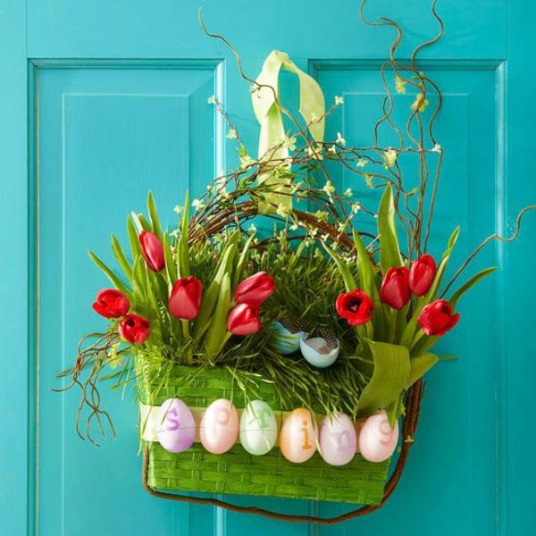 diy για Πασχαλινά και ανοιξιάτικα κρεμαστά διακοσμητικά