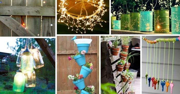 diy ιδέες κήπου μικρά παλιά τενεκεδένια δοχεία ποτήρια κεραμικά γλαστράκια