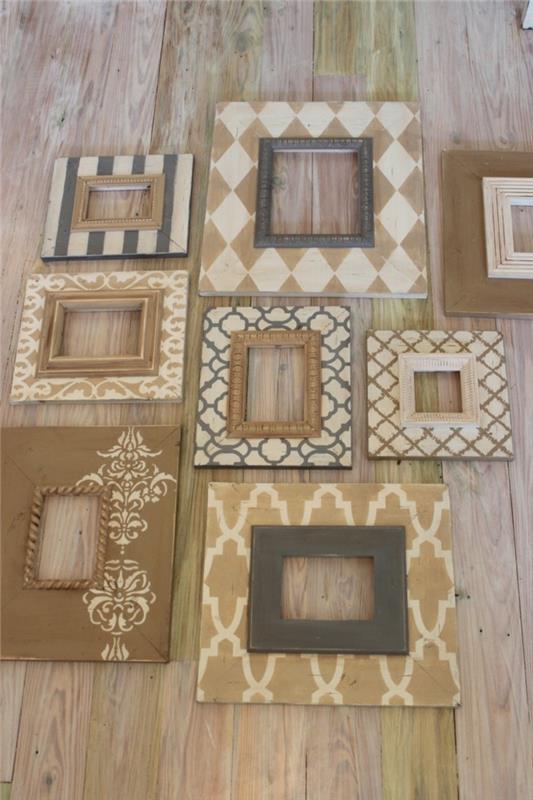 DIY ιδέες κορνίζες κάνουν ιδέες διακόσμησης τοίχων