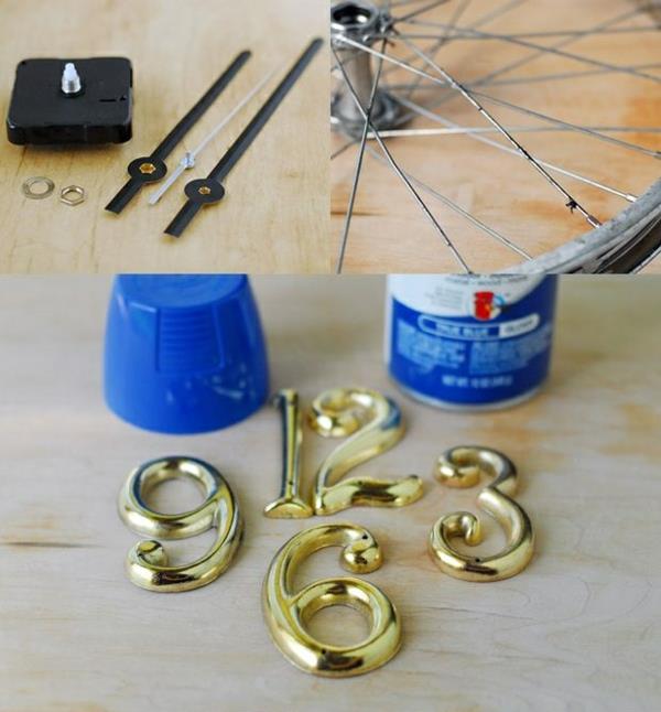 diy ιδέες ποδήλατο diy ρολόι επίπλων δημιουργικές ιδέες σπιτιού ιδέες χειροτεχνίας υλικά