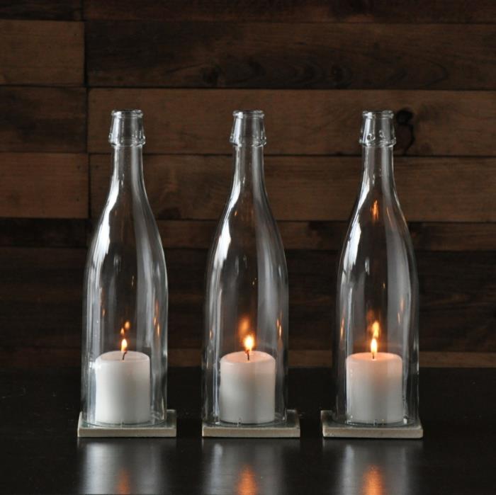 μπιμπερό ιδέες μπουκάλια διακοσμητικά κεριά