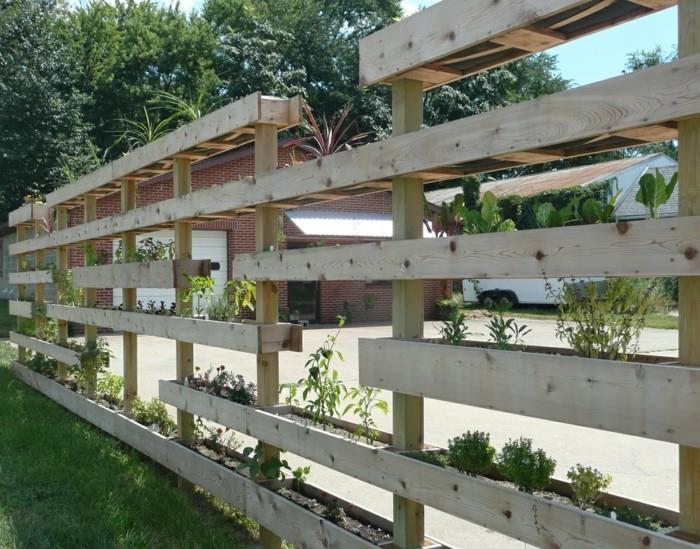 Ιδέες DIY φράχτη κήπου κήπου φτιάξτε τον εαυτό σας από παλέτες