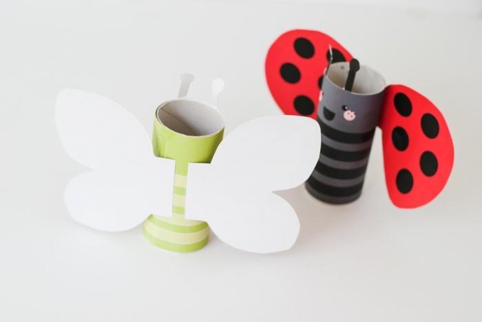 DIY ιδέες παιδικά χαρτί ρολά πεταλούδες