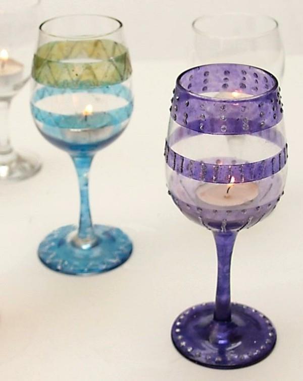 DIY ιδέες με ποτήρια κρασιού για να φτιάξετε μόνοι σας φανάρια