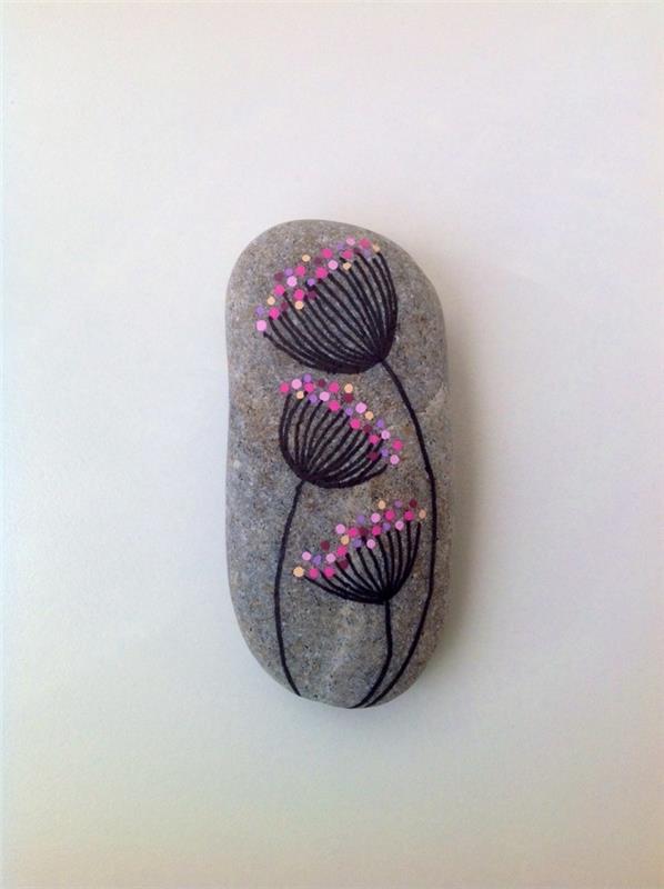 DIY ιδέες ζωγραφίζουν πολύχρωμες πέτρες για χαρούμενη διάθεση