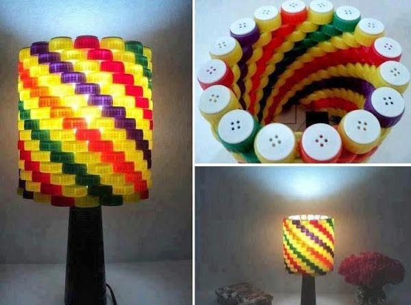 DIY λάμπα καπάκι μπουκάλι λάμψη