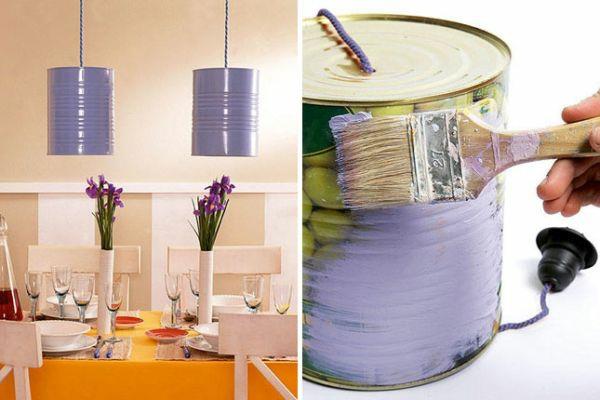 DIY φανάρια επιτραπέζια φωτιστικά DIY φώτα ζωγραφικής από κουτάκια