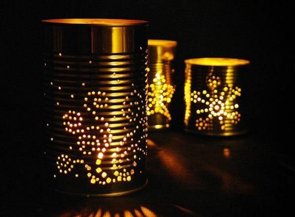 DIY φώτα κατασκευασμένα από λαμπτήρες επιτραπέζιων λαμπτήρων κουτιών