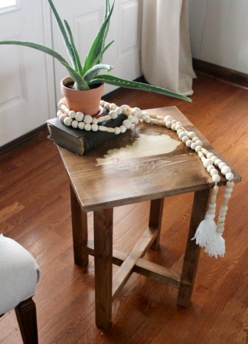 DIY κομοδίνο χαμηλή καρέκλα