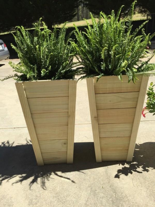 DIY φυτευτή ξύλινα αγγεία