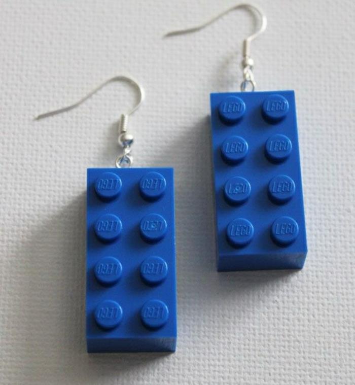diy projects lego σκουλαρίκια από τούβλα γίνονται μπλε