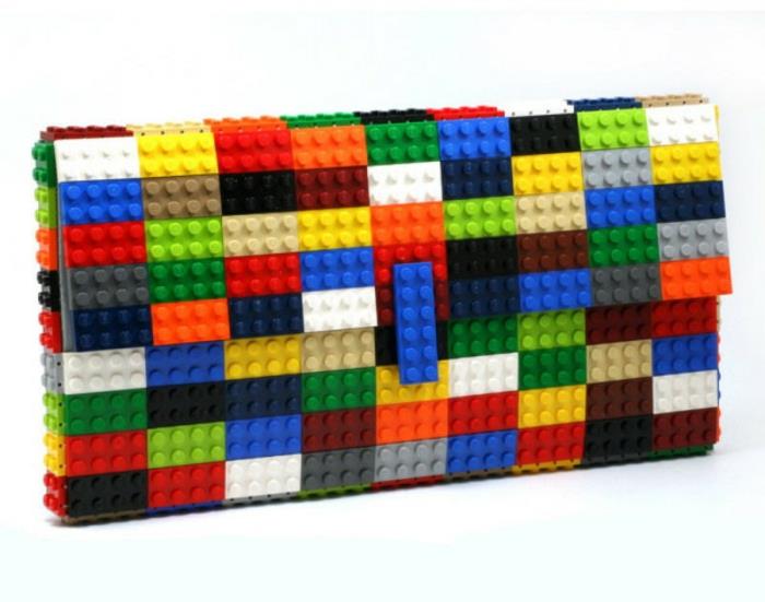 diy έργα lego τούβλα σχεδιαστής τσάντα πολύχρωμο