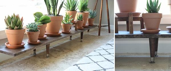 DIY έργα ξύλινα φυτά