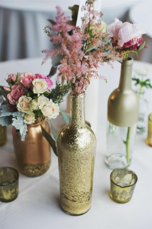 DIY διακοσμήσεις τραπέζι γάμος αχυρώνα