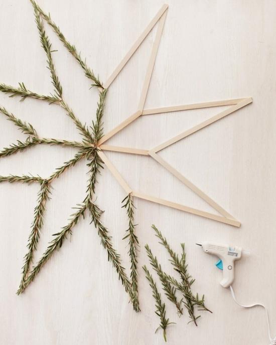 DIY poinsettia καθαριστικά χριστουγεννιάτικα στολίδια