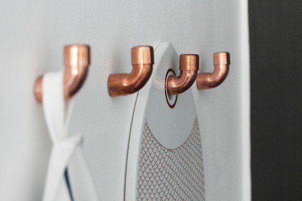 DIY ζωντανές ιδέες μεταλλικοί γάντζοι παλτό σωλήνα κάνουν ιδέες ζωντανές μόνοι σας