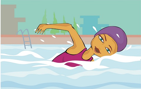 plaukimas padeda sumažinti pilvo riebalus