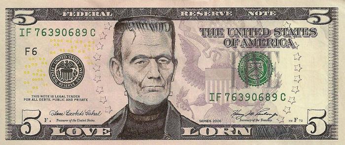 χαρτονομίσματα δολαρίου frankenstein face convert us dollar in euro