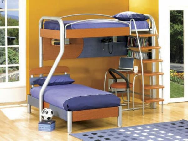 διπλά κρεβάτια σχεδιασμός παιδικού δωματίου παιδικά γραφεία αγόρια