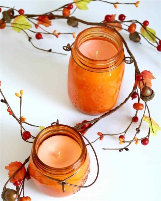 Φτιάξτε τα δικά σας αρωματικά κεριά πορτοκαλί αιθέρια έλαια