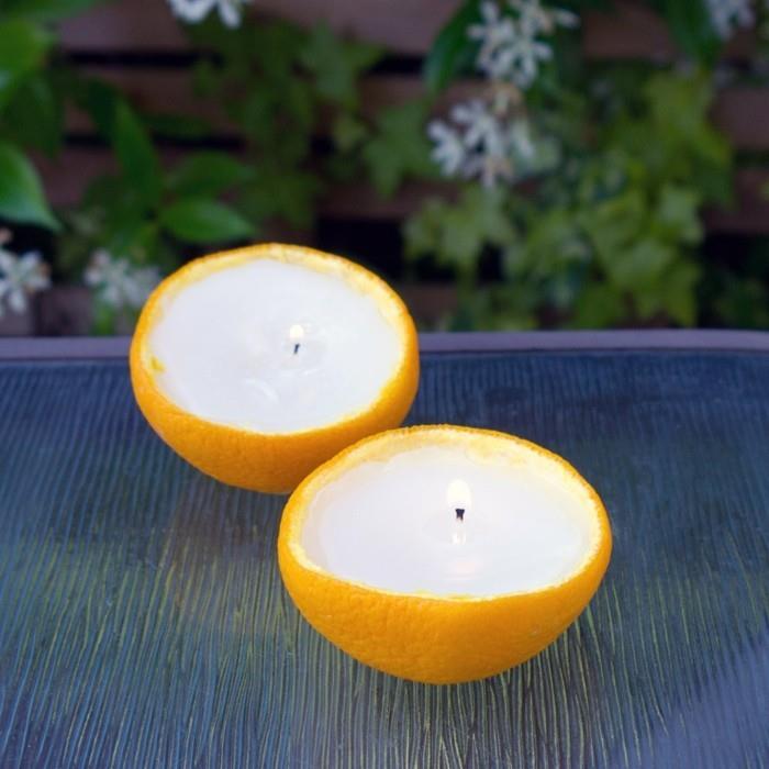 Φτιάξτε αρωματικά κεριά μόνοι σας αιθέρια έλαια πορτοκαλί κερί