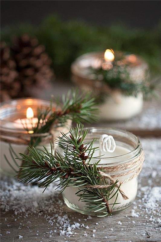 φτιάξτε τα δικά σας αρωματικά κεριά αιθέρια έλαια χριστουγεννιάτικο άρωμα