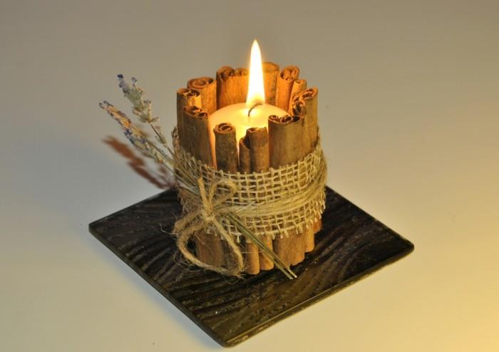 Φτιάξτε τα δικά σας αρωματικά κεριά αιθέρια έλαια κανέλα λεβάντα