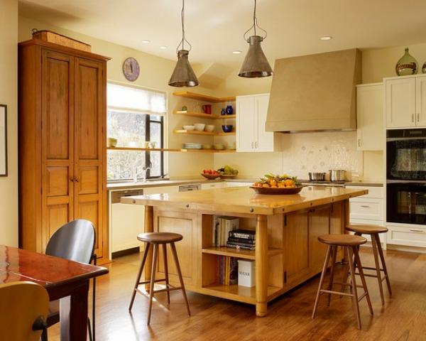 Γωνιακό ξύλινο έπιπλο σχεδιασμού κουζίνας που εξοικονομεί χώρο