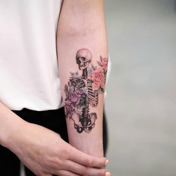ιδέες τατουάζ σκελετού