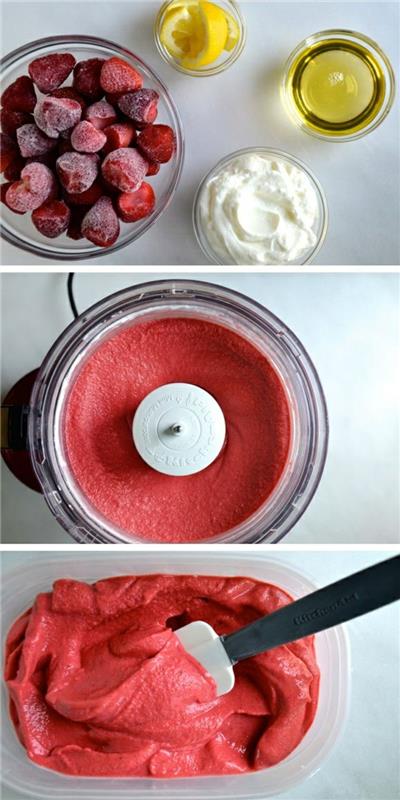 εύκολες συνταγές μαγειρικής υγιεινές συνταγές παγωτό φράουλα
