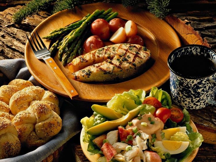 απλά πιάτα ψαριών συνταγές σαλάτα αβοκάντο υγιεινό φαγητό