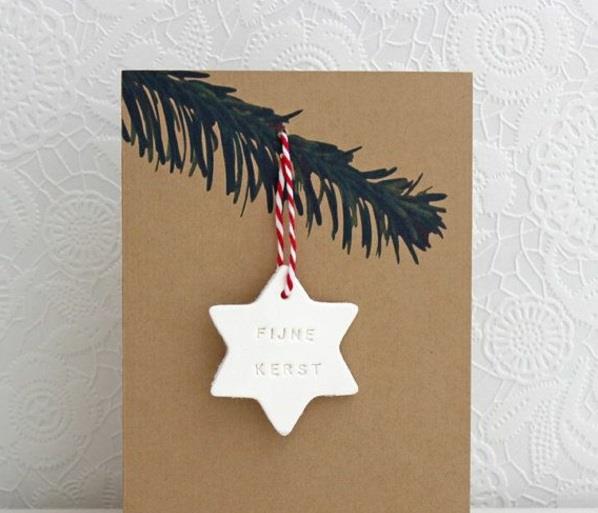 tinker star κλαδιά απλές χριστουγεννιάτικες κάρτες