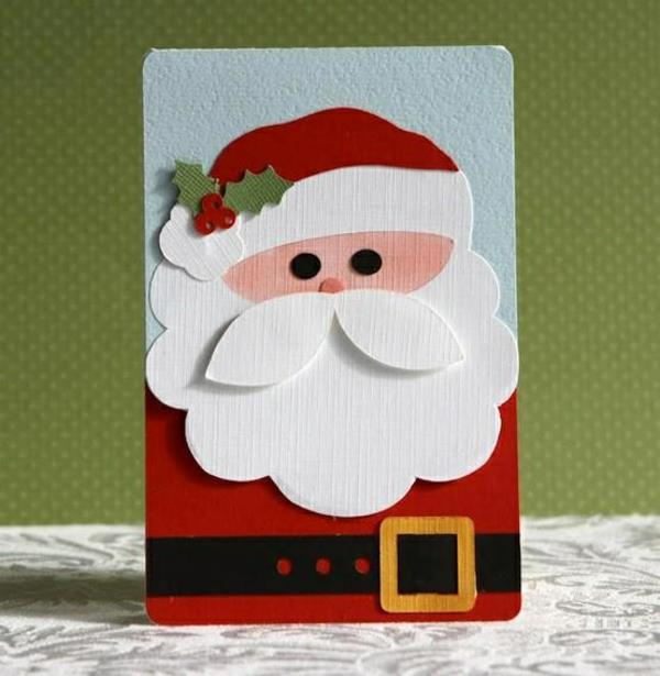 απλές κόκκινες φορεσιές χριστουγεννιάτικες κάρτες Άγιος Βασίλης