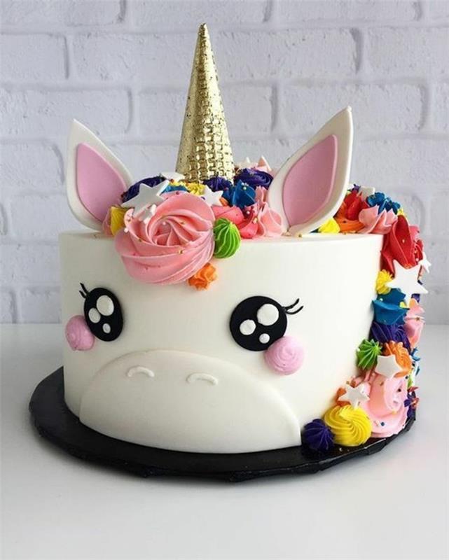 ιδέες κέικ μονόκερου παιδιά πάρτι γενεθλίων