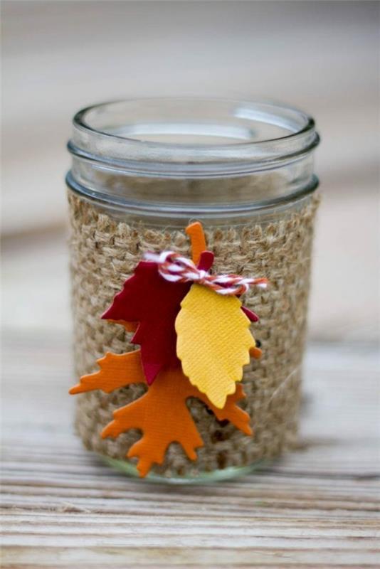 Mason jars διακόσμηση diy διακόσμηση φθινόπωρο