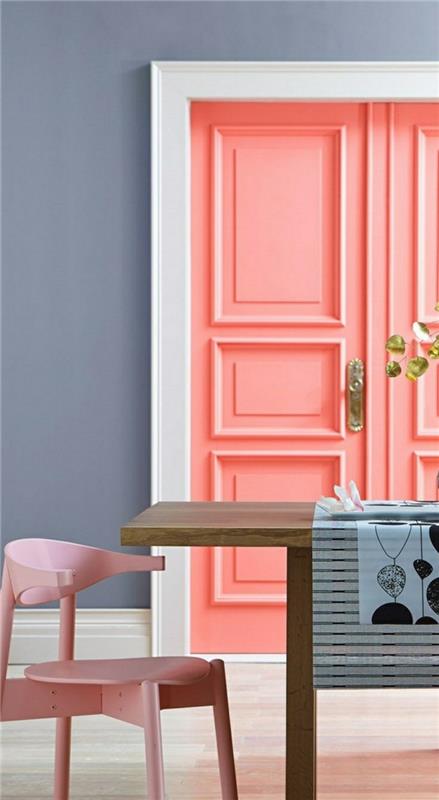 επίπλωση παραδειγμάτων ζωντανές ιδέες ιδέες διακόσμησης γεωμετρία χρώμα έξυπνη σαφής υφή αυτοκόλλητο τοίχου ροζ γκρι ξύλο