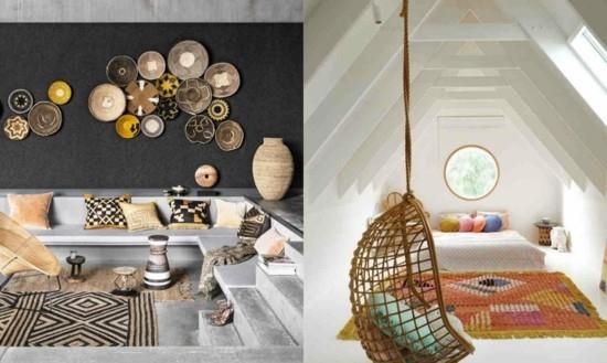 ιδέες επίπλωσης στυλ boho scandi