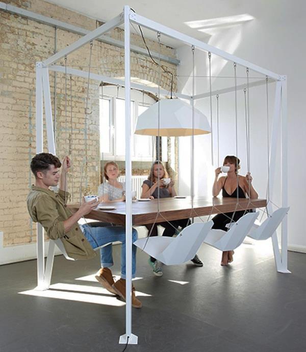 ιδέες επίπλωσης τραπεζαρία τραπεζαρία ταλαντευόμενες καρέκλες τραπεζαρίας