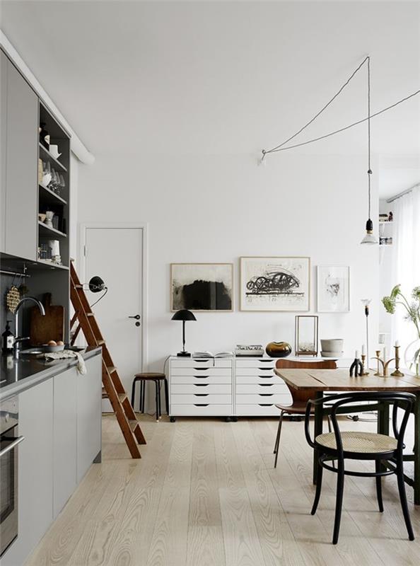 ιδέες επίπλωσης συμβουλές επίπλωσης κουζίνας τραπεζαρία ρετρό καρέκλες vintage στυλ σκανδιναβικού σχεδιασμού