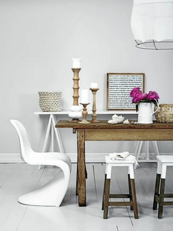 εσωτερικές ιδέες επίπλων μοντέρνα λευκή καρέκλα