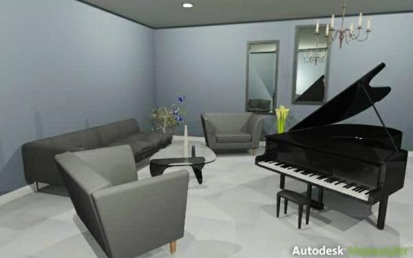 εσωτερικός σχεδιαστής 3d σχεδιαστής δωματίων Autodesk Homestyler επιπλωμένο σαλόνι