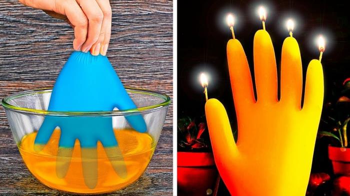 γάντια μιας χρήσης ανακυκλώνοντας ιδέες κεριά
