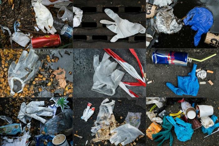 γάντια μιας χρήσης ανακυκλώνοντας τις ιδέες αποφύγετε τα σκουπίδια