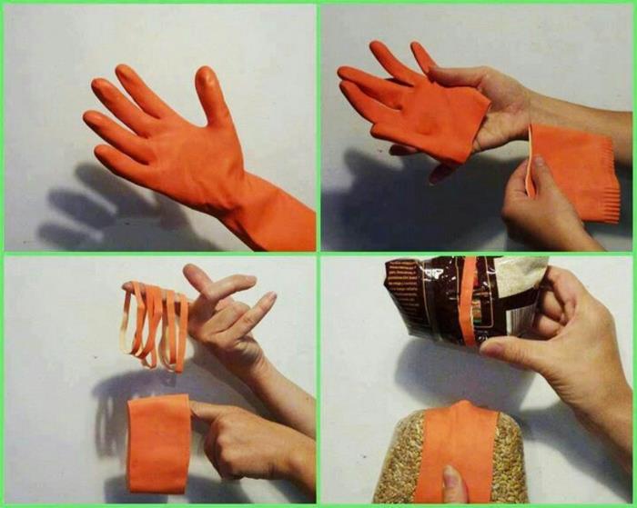 γάντια μιας χρήσης ανακυκλώνοντας ιδέες κλείστε ανοιχτά πακέτα
