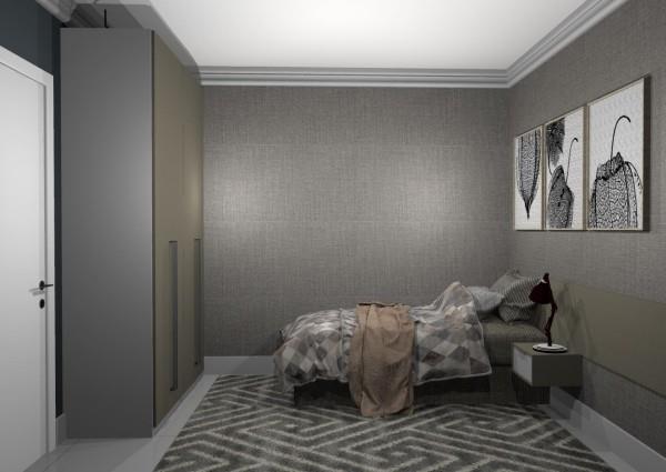 διαμέρισμα ενός δωματίου - υπέροχο δωμάτιο σε γκρι χρώμα