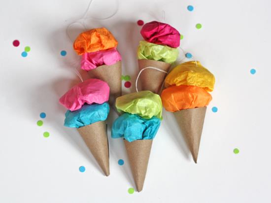 Φτιάξτε παγωτό με παιδιά από χαρτί