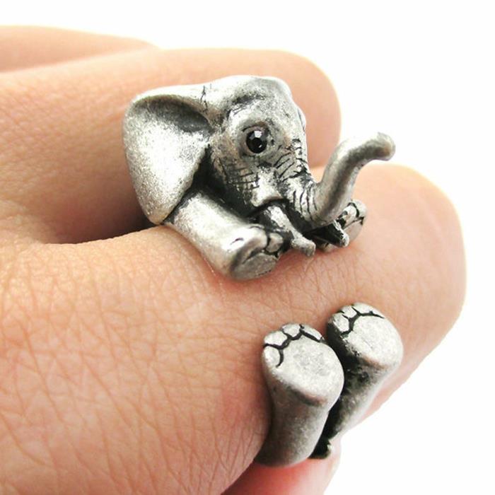 φιλέτα ελέφαντα πρωτότυπα δαχτυλίδια μωρό ελέφαντας